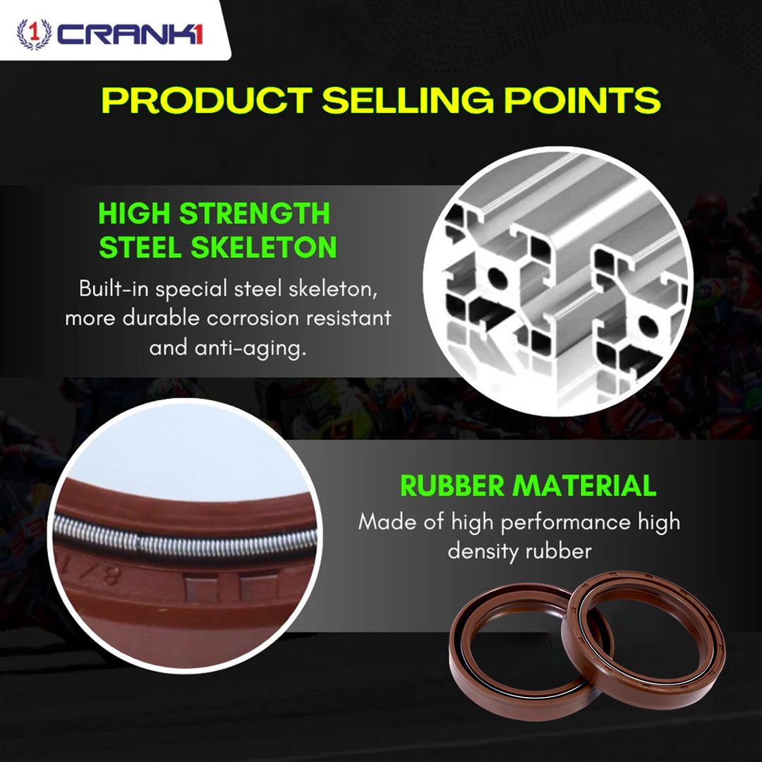 Crank1 Fork Oil Seals Pair For Ducati SuperSport 950 (2017-2021) - CPF55-120