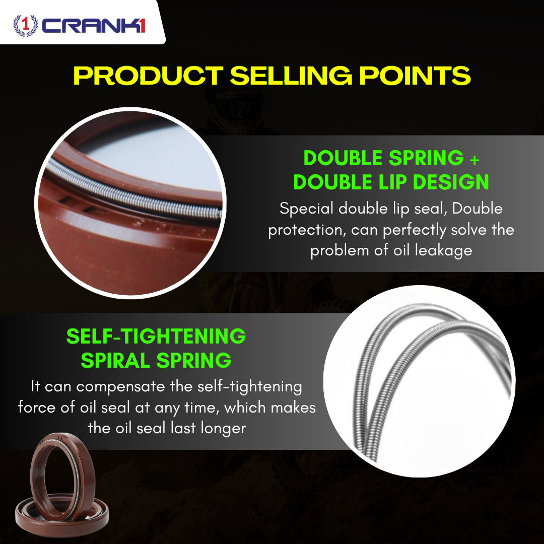Crank1 Fork Oil Seals Pair For KTM 150 SX - CPF55-132