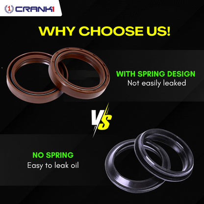 Crank1 Fork Oil Seals Pair For Kawasaki SX 250 (2021 Onwards) - CPF55-132