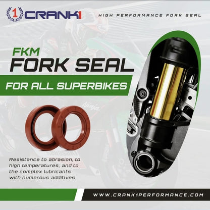 Crank1 Fork Oil Seals Pair For Triumph Tiger 800 (2018-2020) - CPF55-114