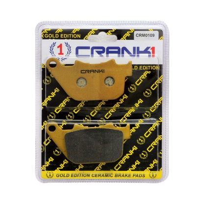 Crank1 Ceramic Brake Pads For Harley Davidson Iron 883 (2009-2013) - Rear - CRM0109