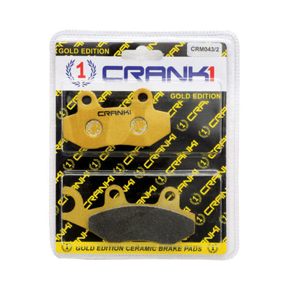 Crank1 Ceramic Brake Pads For Triumph Bonneville T100 (2014-2016) - Rear - CRM043/2
