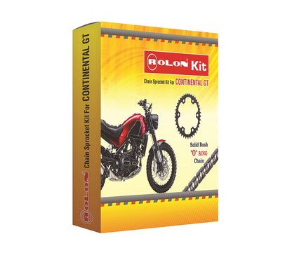 Rolon Chain and Sprocket kit for RE Continental GT 535 - KIT BSOR 207