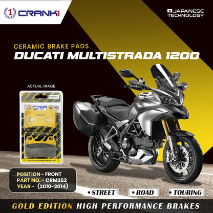Crank1 Ceramic Brake Pads For Ducati Multistrada 1200 (2010-2014) - Front - CRM262 - 2 Sets
