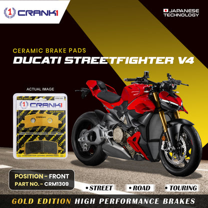 Crank1 Ceramic Brake Pads For Ducati Streetfighter V4 - Front - CRM1309 - 2 Sets