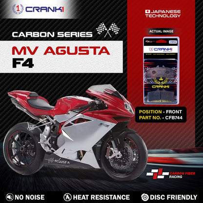 Crank1 Carbon Brake Pads For MV Agusta F4 - Front - CFB744 - 2 Sets