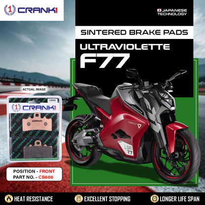 Crank1 Sintered Brake Pads For Ultraviolette F77 - Front - CB606