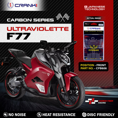 Crank1 Carbon Brake Pads For Ultraviolette F77 - Front - CFB606