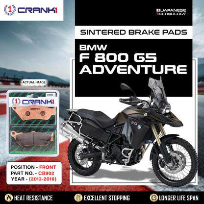 Crank1 Sintered Brake Pads For BMW F 800 GS Adventure (2013-2016) - Front - CB902