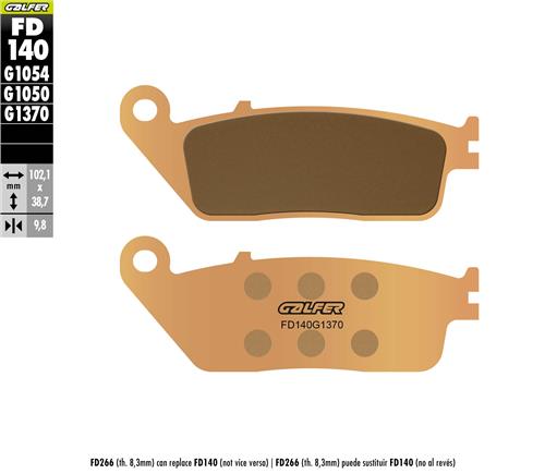 Galfer FD140G1370 Sinter Street Brake Pads