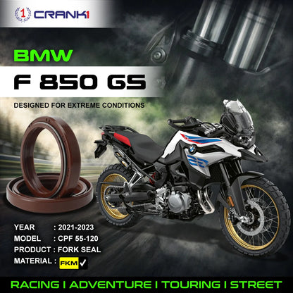 Crank1 Fork Oil Seals Pair For BMW F 850 GS (2021-2023) - CPF55-120