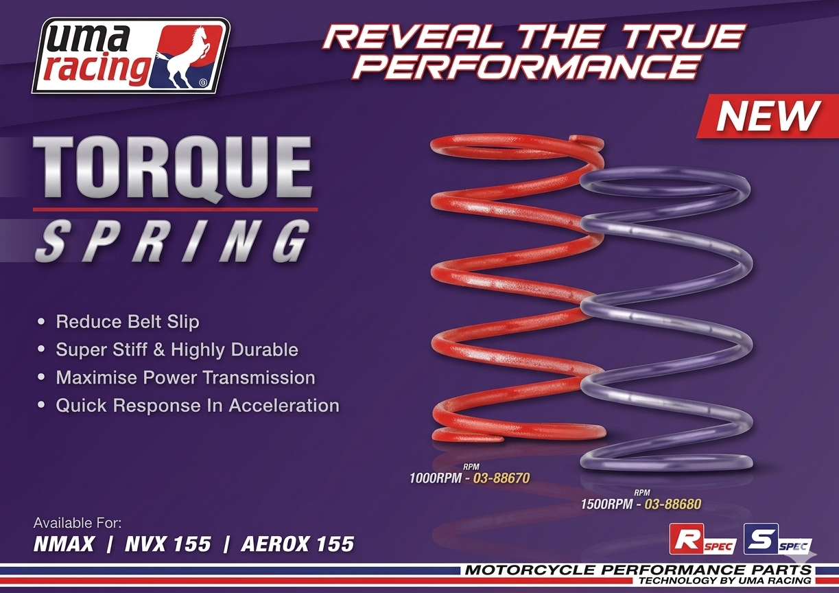 UMA Racing Torque Spring 1500 RPM Purple for Yamaha Aerox 155 – 02T00680