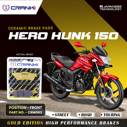 Crank1 Ceramic Brake Pads For Hero Hunk 150CC - Front - CRM063