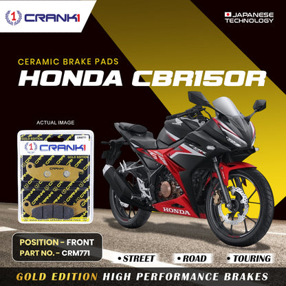 Crank1 Ceramic Brake Pads For Honda CBR150R - Front - CRM771