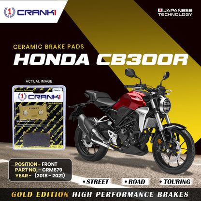 Crank1 Ceramic Brake Pads For Honda CB300R (2018-2021) - Front - CRM679