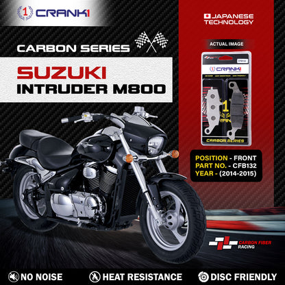 Crank1 Carbon Brake Pads For Suzuki Intruder M800 (2014-2015) - Front - CFB132