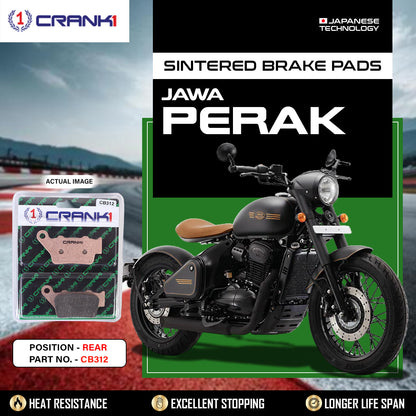Crank1 Sintered Brake Pads For Jawa Perak - Rear - CB312
