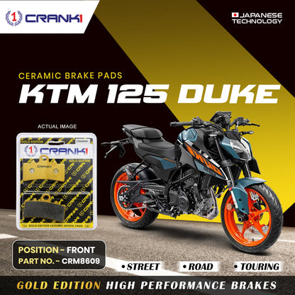 Crank1 Ceramic Brake Pads For KTM 125 Duke - Front - CRM8609