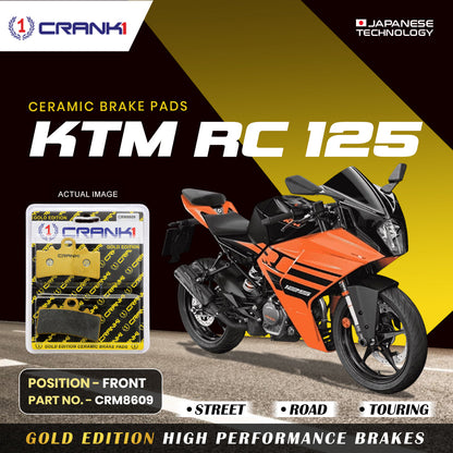 Crank1 Ceramic Brake Pads For KTM RC 125 - Front - CRM8609