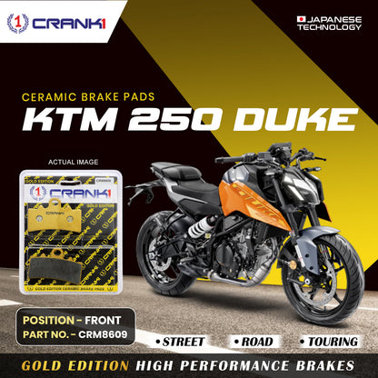 Crank1 Ceramic Brake Pads For KTM 250 Duke - Front - CRM8609