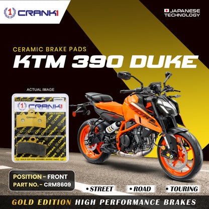 Crank1 Ceramic Brake Pads For KTM 390 Duke - Front - CRM8609