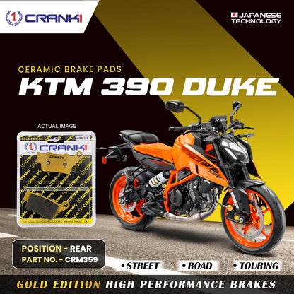 Crank1 Ceramic Brake Pads For KTM 390 Duke - Rear - CRM359