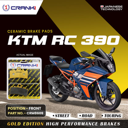 Crank1 Ceramic Brake Pads For KTM RC 390 - Front - CRM8609