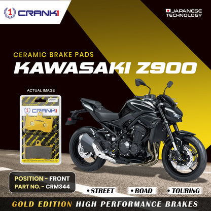 Crank1 Ceramic Brake Pads For Kawasaki Z900 - Front - CRM344 - 2 Sets