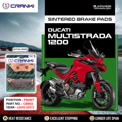 Crank1 Sintered Brake Pads For Ducati Multistrada 1200 (2015-2017) - Front - CB902