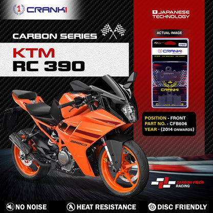 Crank1 Carbon Brake Pads For KTM RC 390 (2014 Onwards) - Front - CFB606