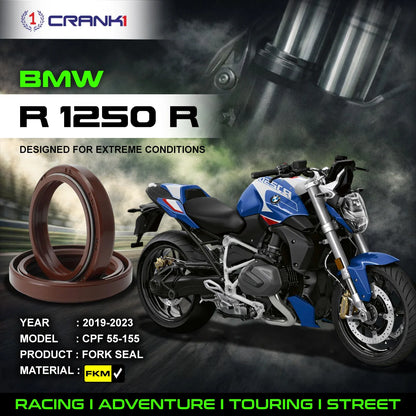 Crank1 Fork Oil Seals Pair For BMW R 1250 R (2019-2023) - CPF55-155