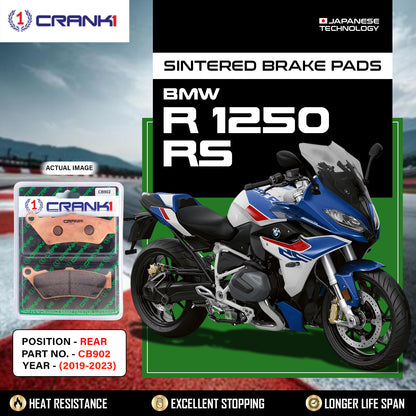 Crank1 Sintered Brake Pads For BMW R 1250 RS (2019-2023) - Rear - CB902
