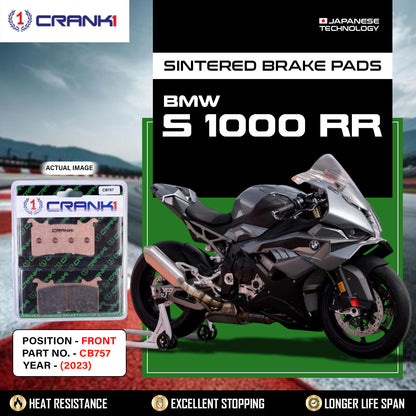 Crank1 Sintered Brake Pads For BMW S 1000 RR (2023) - Front - CB757