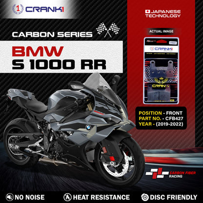 Crank1 Carbon Brake Pads For BMW S 1000 RR (2019-2022) - Front - CFB427 - 2 Sets