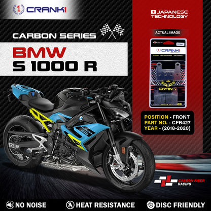 Crank1 Carbon Brake Pads For BMW S 1000 R (2018-2020) - Front - CFB427