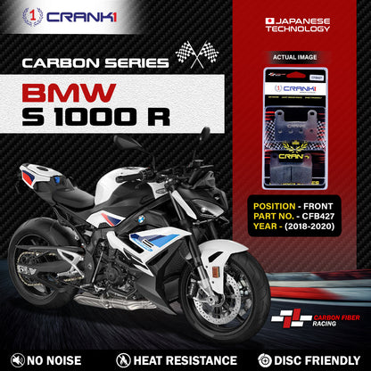 Crank1 Carbon Brake Pads For BMW S 1000 R (2018-2020) - Front - CFB427 - 2 Sets