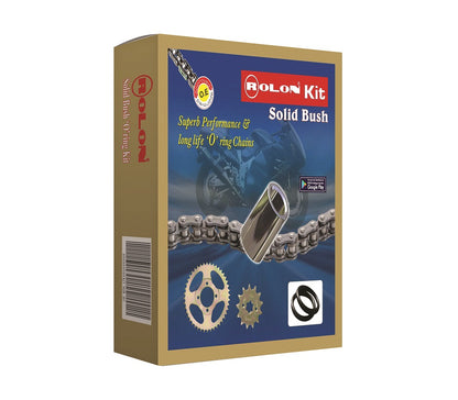 Rolon Brass Chain and Sprocket kit for TVS Apache RTR 160 2V