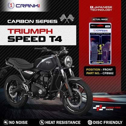 Crank1 Carbon Brake Pads For Triumph Speed T4 - Front - CFB902