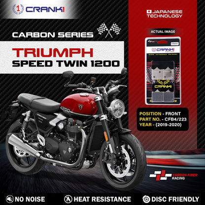 Crank1 Carbon Brake Pads For Triumph Speed Twin 1200 (2019-2020) - Front - CFB4/223 - 2 Sets