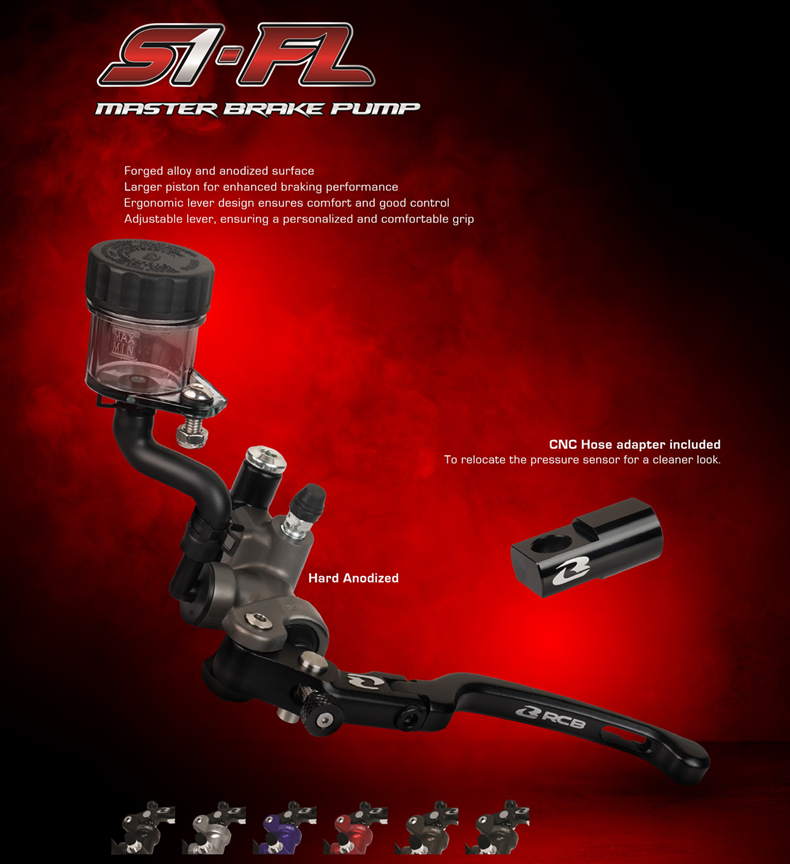 RCB S1-FL Brake Master Pump 15MM LHS/ RHS - 01BP051B/ 01BP050B