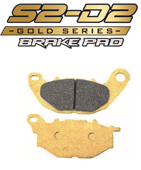 RCB S2-D2 Gold Series Brake Pads for Yamaha YZF R3/ MT 03 - 01DP075G/ 01DP076G