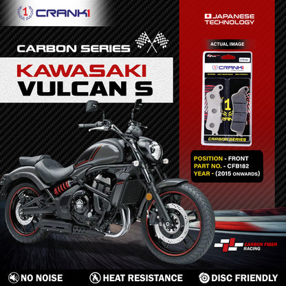Crank1 Carbon Brake Pads For Kawasaki Vulcan S (2015 Onwards) - Front - CFB182