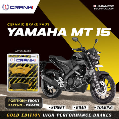 Crank1 Ceramic Brake Pads For Yamaha MT-15 - Front - CRM479
