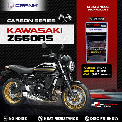 Crank1 Carbon Brake Pads For Kawasaki Z650RS (2022 Onwards) - Front - CFB241