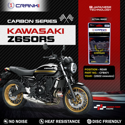 Crank1 Carbon Brake Pads For Kawasaki Z650RS (2022 Onwards) - Rear - CFB471