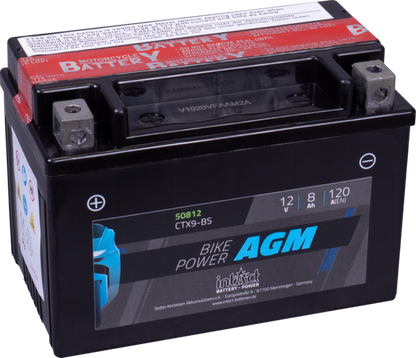 IntAct Battery YTX9-BS - 12V, 8Ah, CCA 120A - 50812