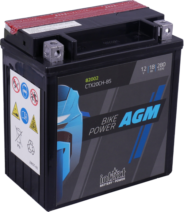 IntAct Battery YTX20CH-BS - 12V, 18Ah, CCA 280A - 82002