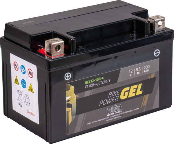 IntAct Battery YTZ10S - 12V, 8Ah, CCA 200A - GEL12-10B-4