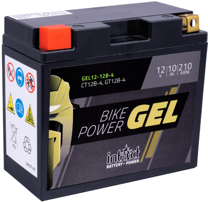 IntAct Battery YT12B-BS - 12V, 10Ah, CCA 210A - GEL12-12B-4