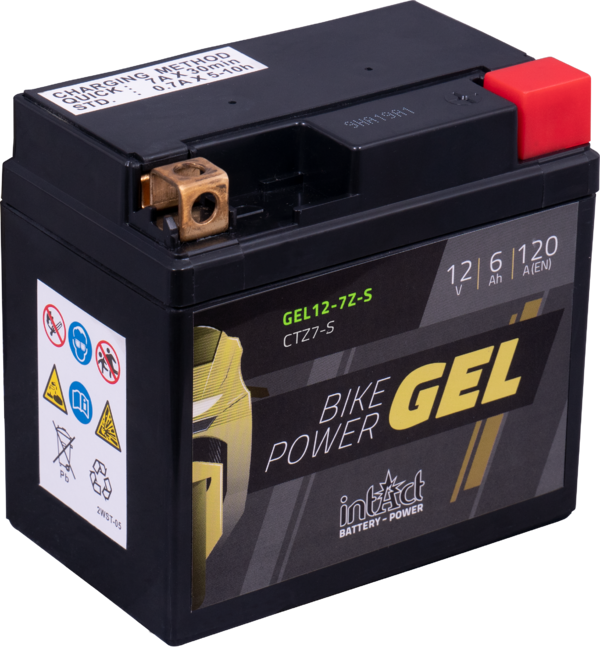 IntAct Battery YTZ7S - 12V, 6Ah, CCA 120A - GEL12-7Z-S
